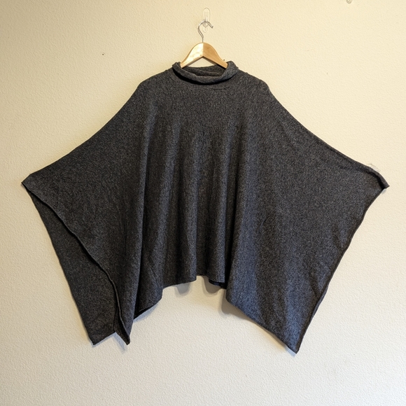 BRYN WALKER Lagen look Pullover Luxury Blend Boxy Sweater Gray Size Small EUC - Picture 2 of 8